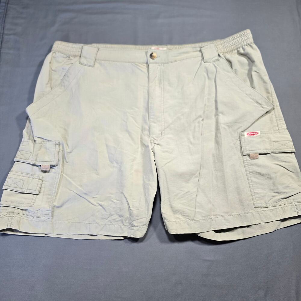 Berkley Tan Khaki Cargo Shorts Fishing Sportsman Utility Pockets Men's Size XL